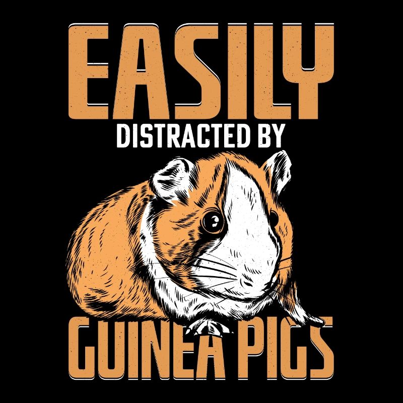 Easily Distracted By Guinea Pigs Rodent Cavy Lover