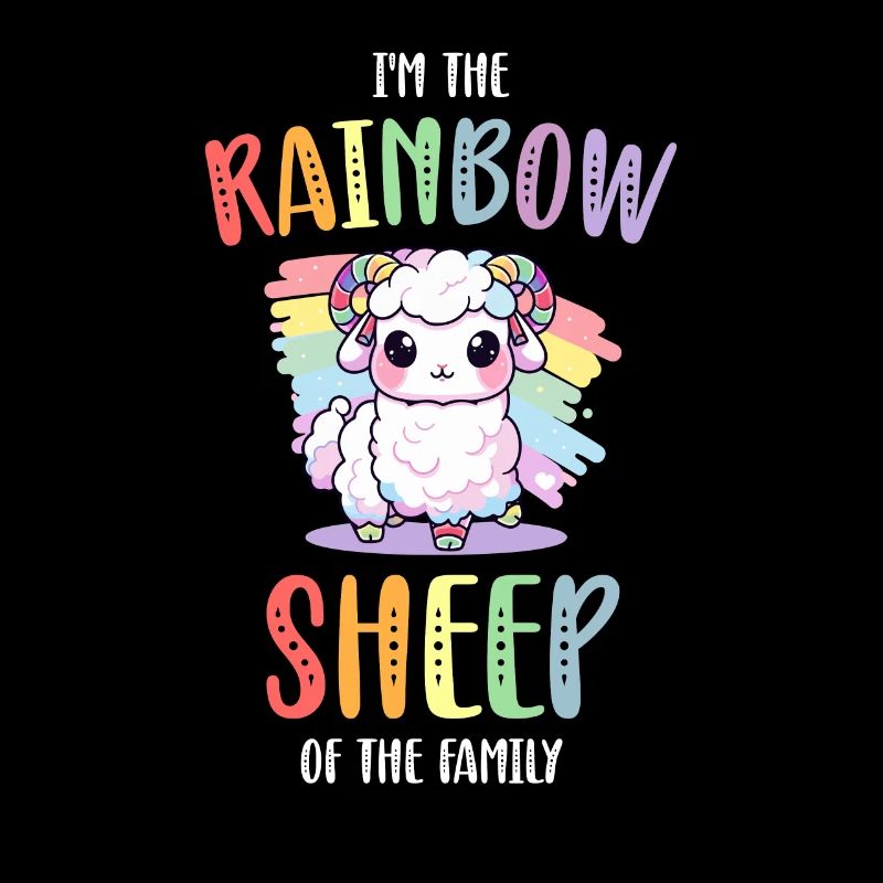 Rainbow Sheep LGBT Lesbisch Schwule Community Stolz