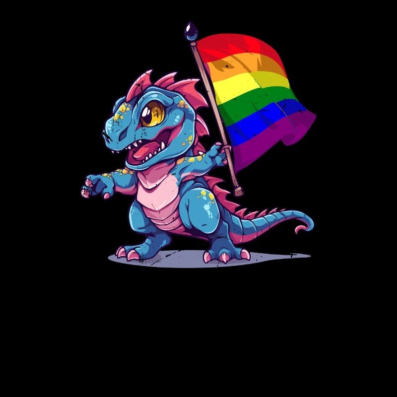 Dinosaurier LGBT Stolz Lesbisch Schwul Gemeinschaft T-Rex