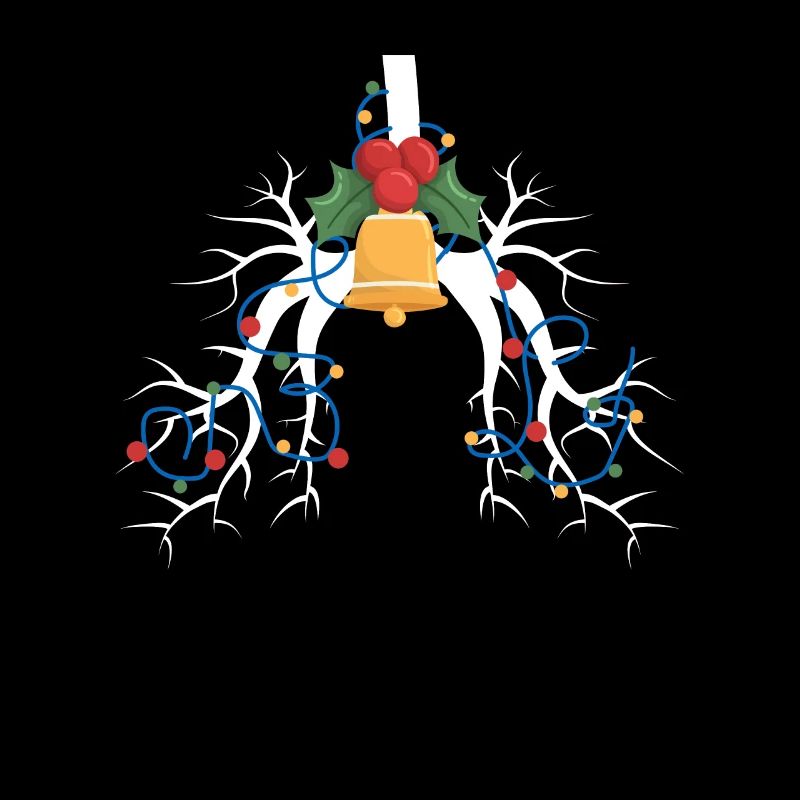 Ventilation Therapy Lung Christmas String Light