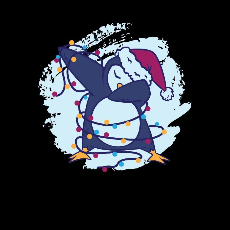 Weihnachten Dabbing Penguin Santa Dab Dance