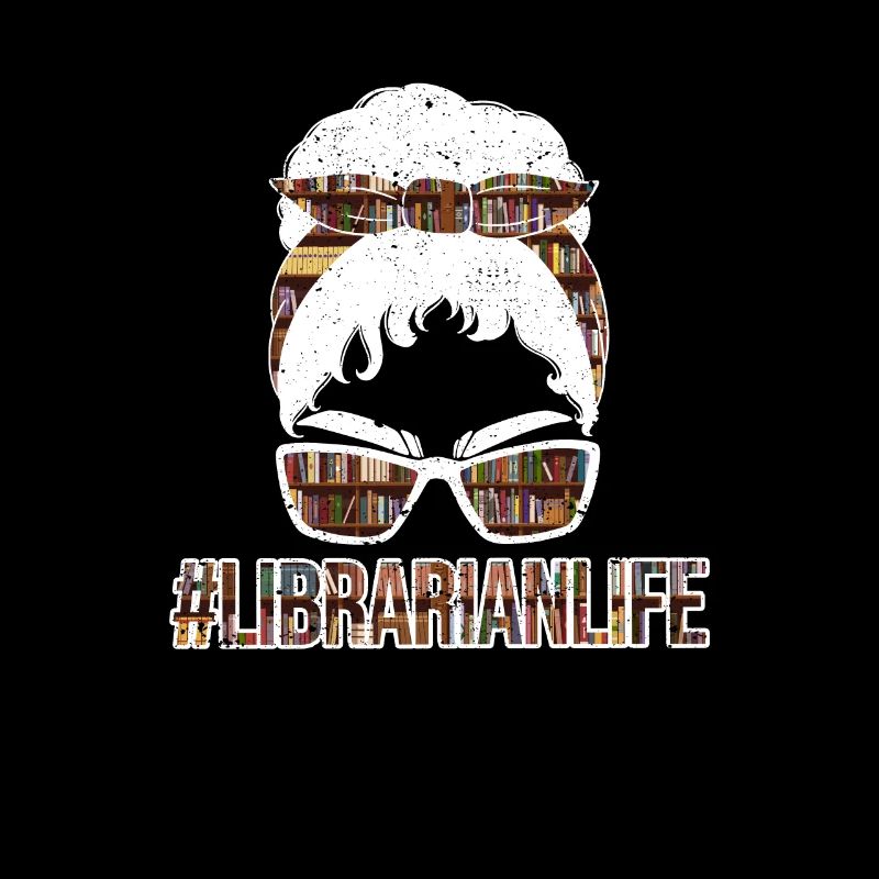 Bleached Librarian Life Funny Library