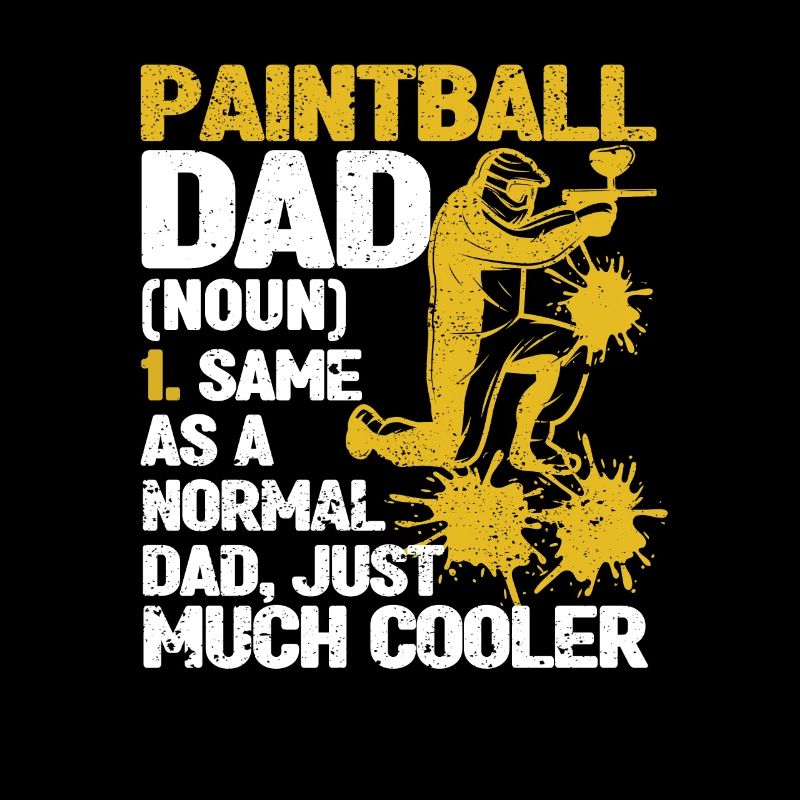 Paintball Dad Definition Funny Paintballing Daddy