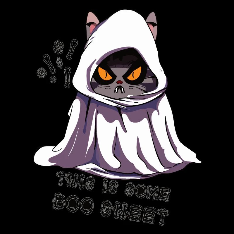 Ceci est un fantôme de chat boo sheet