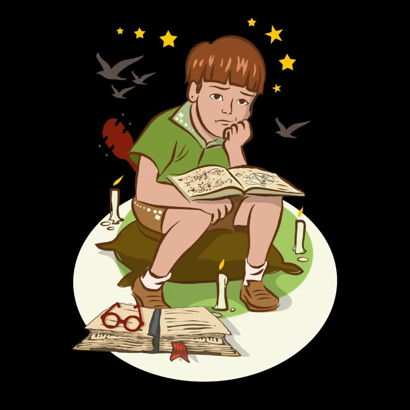 Boy with book