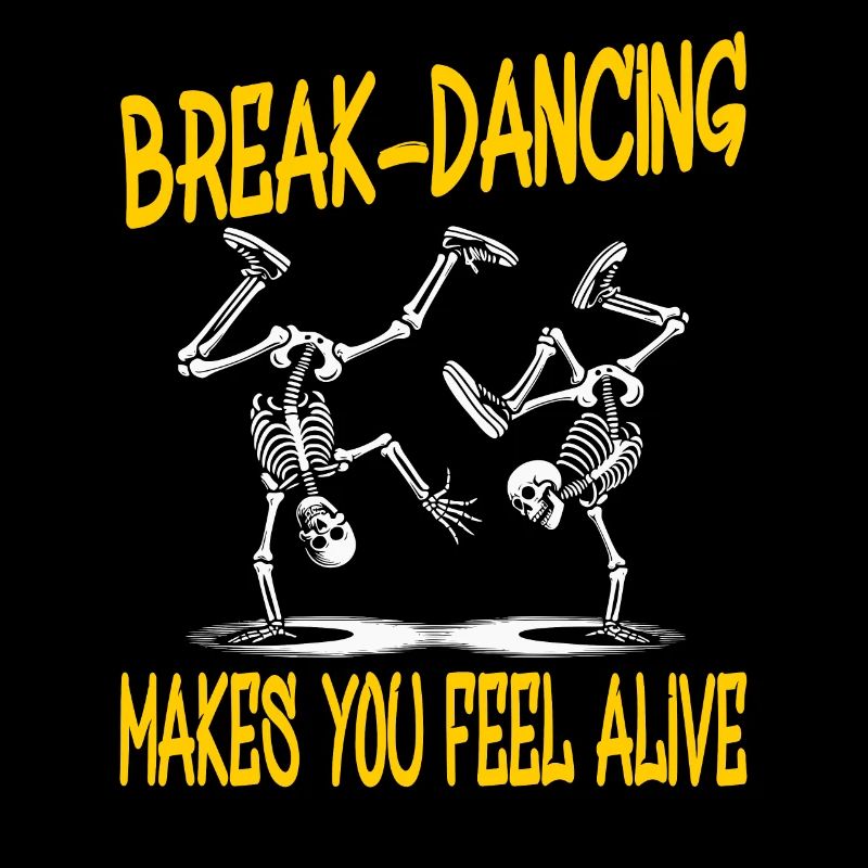 Lebendig in Bewegung - Breakdance Skelette