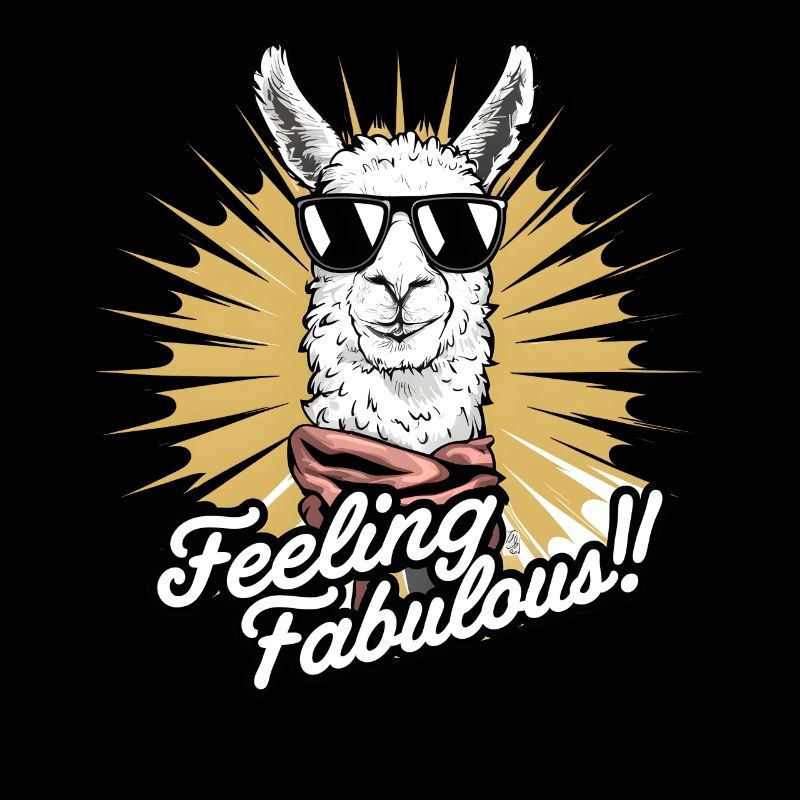 Art de lama élégant : se sentir fabuleux !