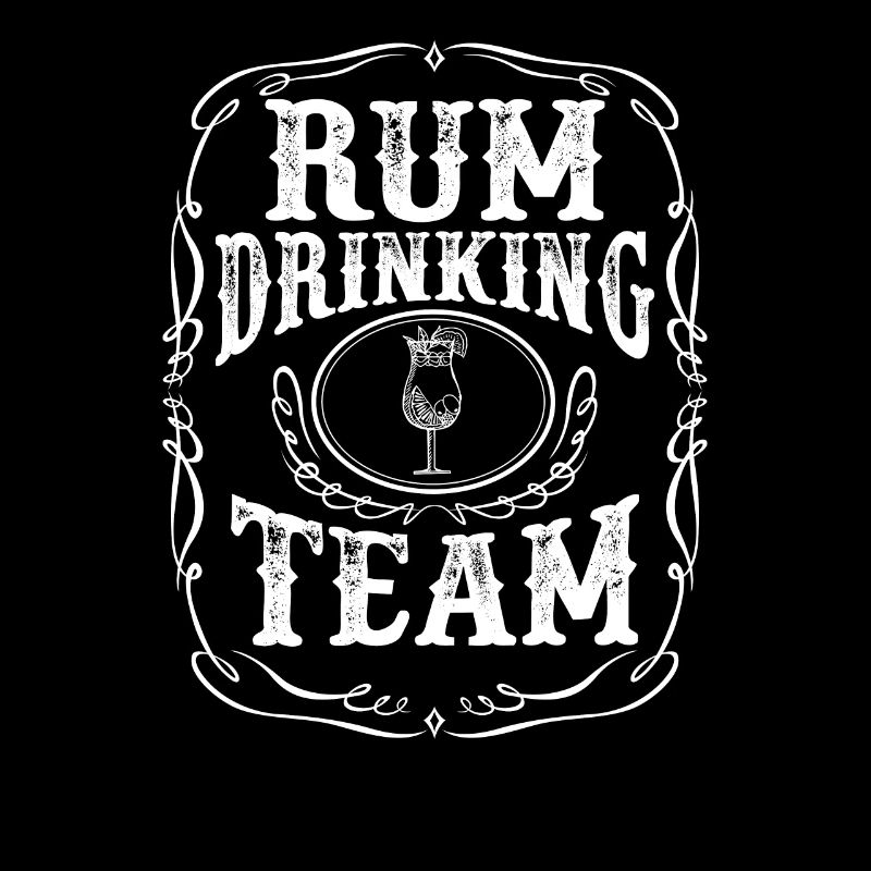 Rum Drinking Team T-Shirt - Distilled Alcoholic