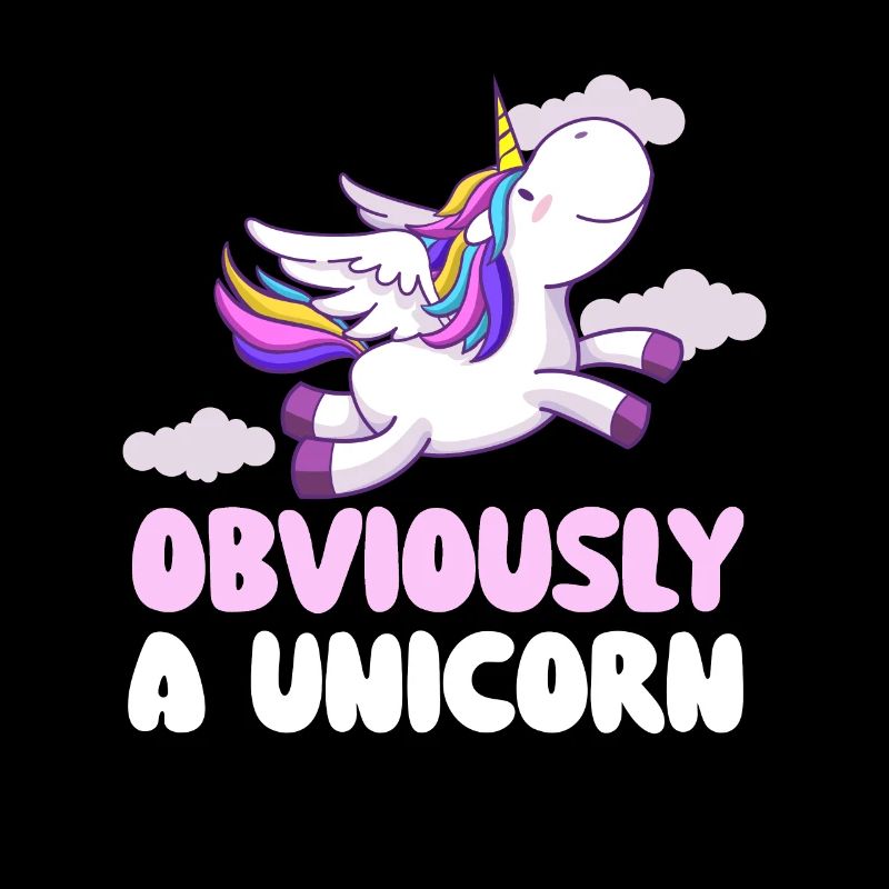 Offensichtlich ein Einhorn - Regenbogen-Einhorn Mystisch