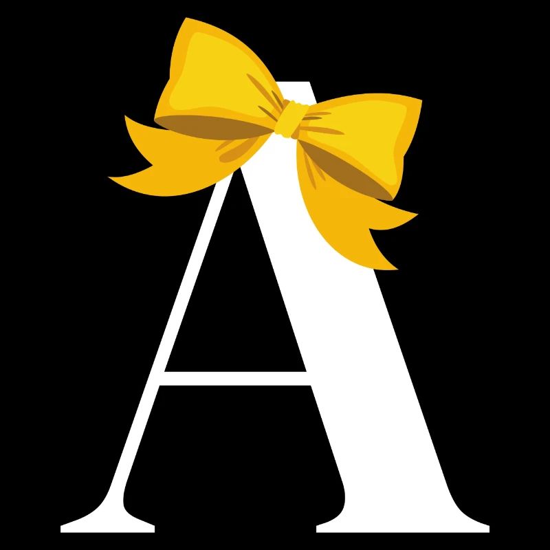 Yellow bow letter