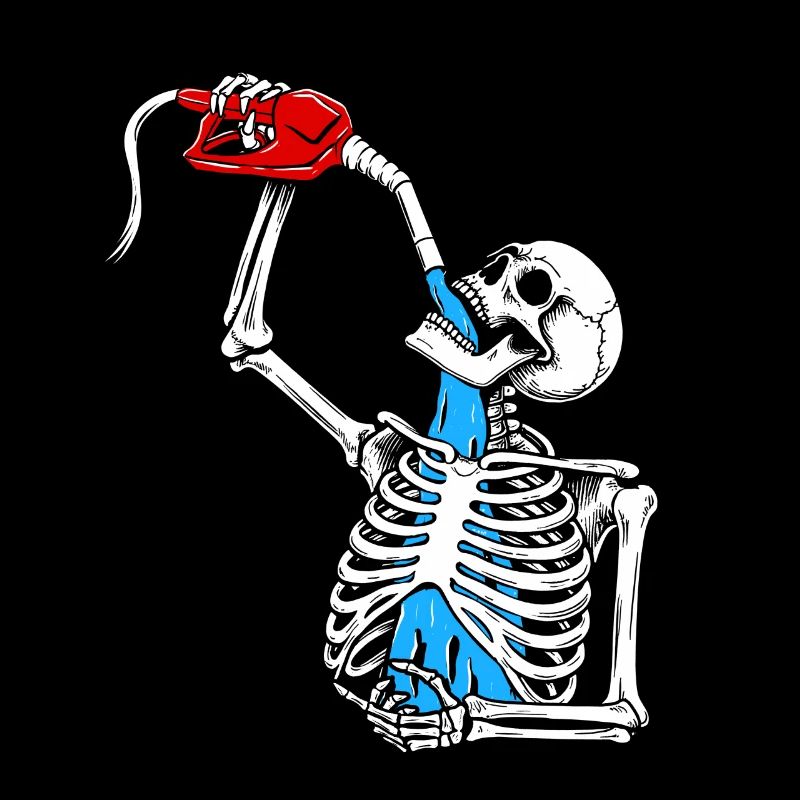 Car Skeleton - Car Guy Auto Mechanic