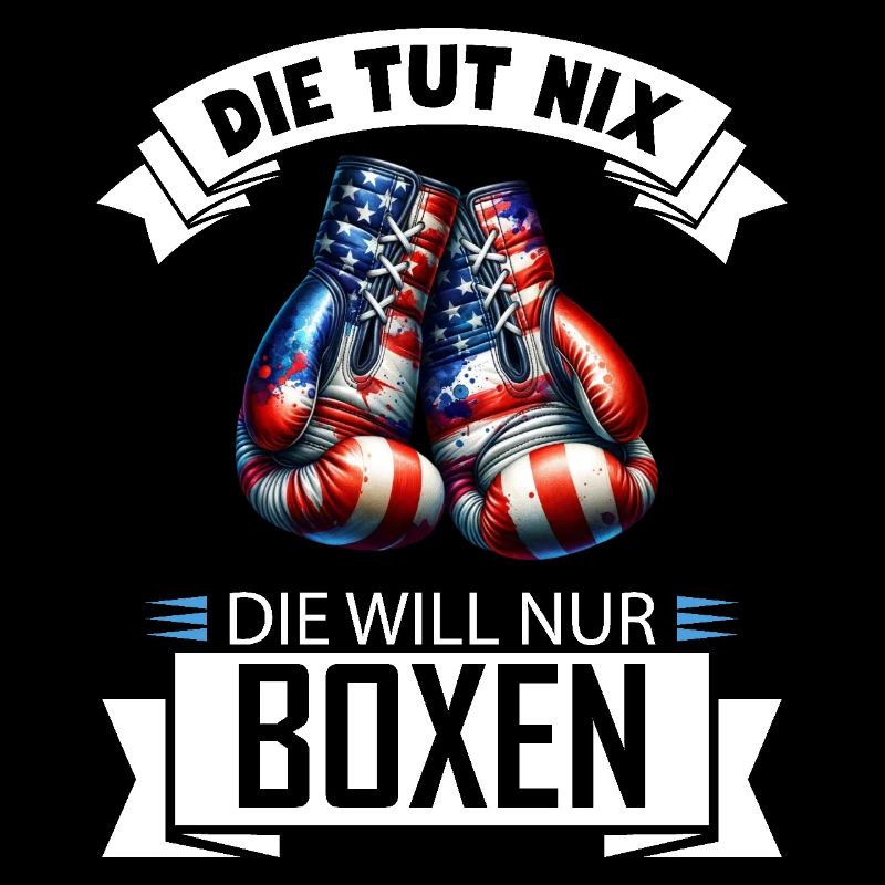 She doesn't do anything, he just wants boxing, funny gift