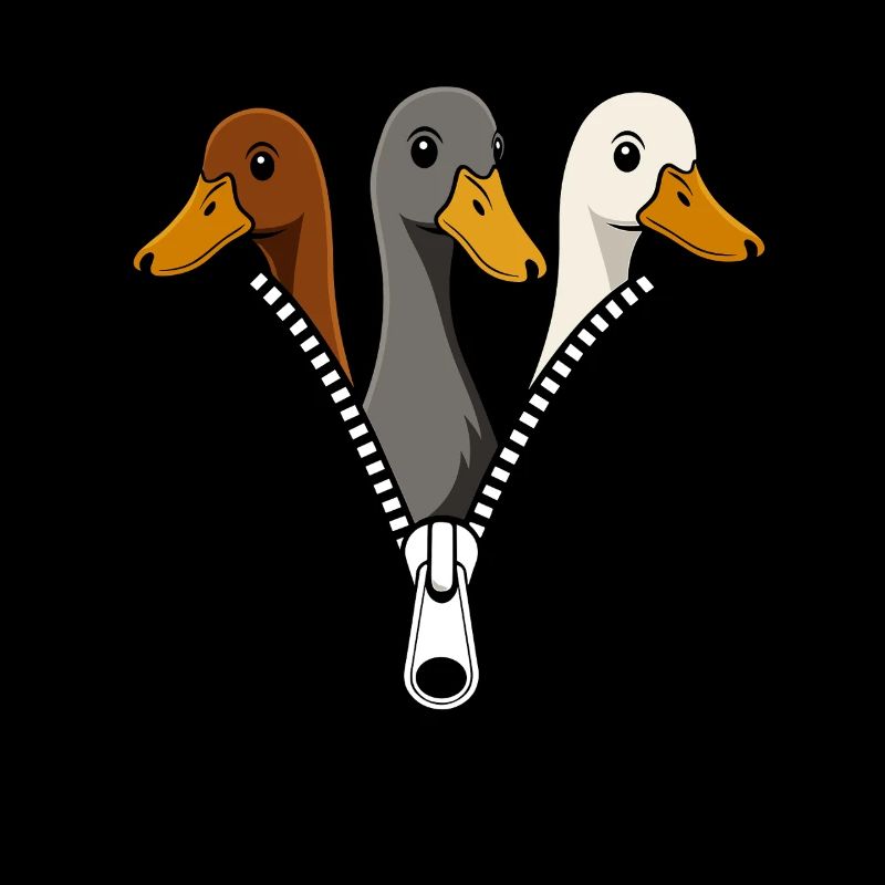 Trois canards fermeture éclair Duck Fans Canards canards