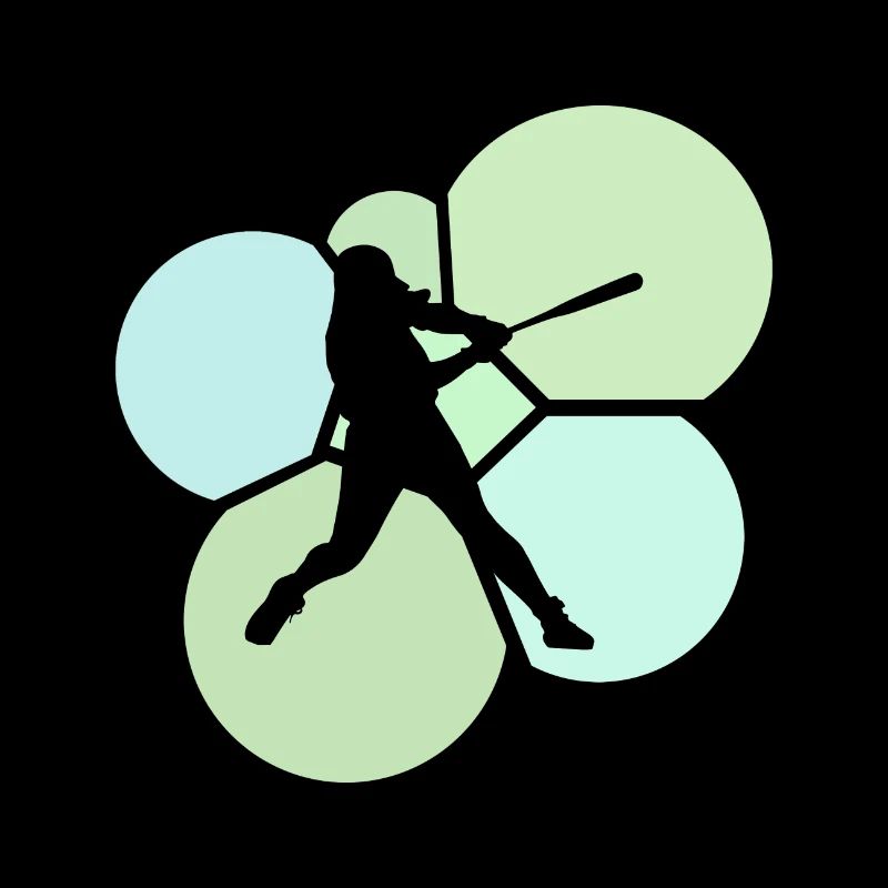 Softball Spieler Softballschläger Softball