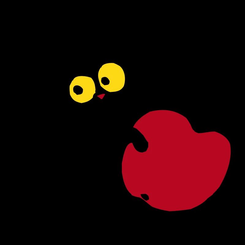 Chaton avec pomme