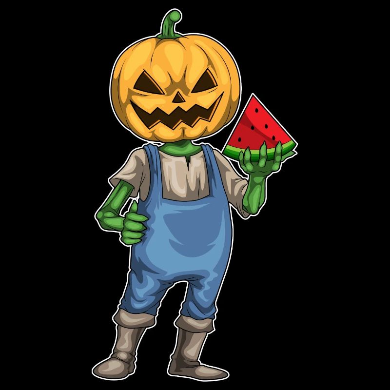 Jack O Lantern Halloween Watermelon