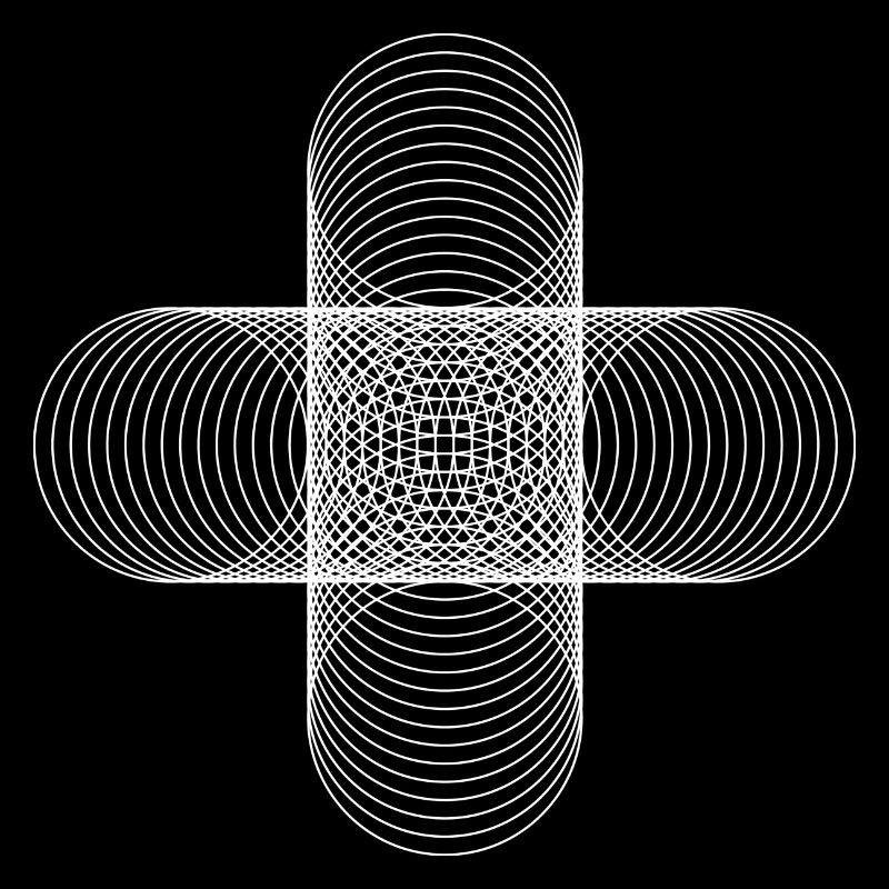 Four Circles / weiß