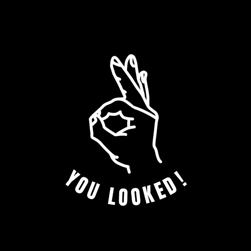 Cercle jeu Gotcha vous avez regardé blague t-shirt