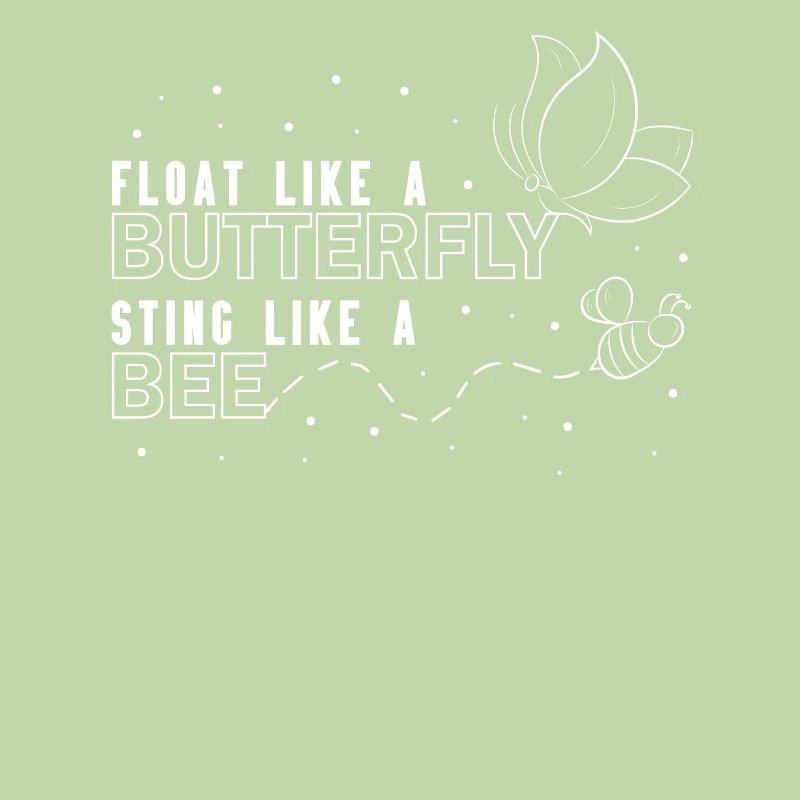 Float wie ein Schmetterling Sting wie eine Biene