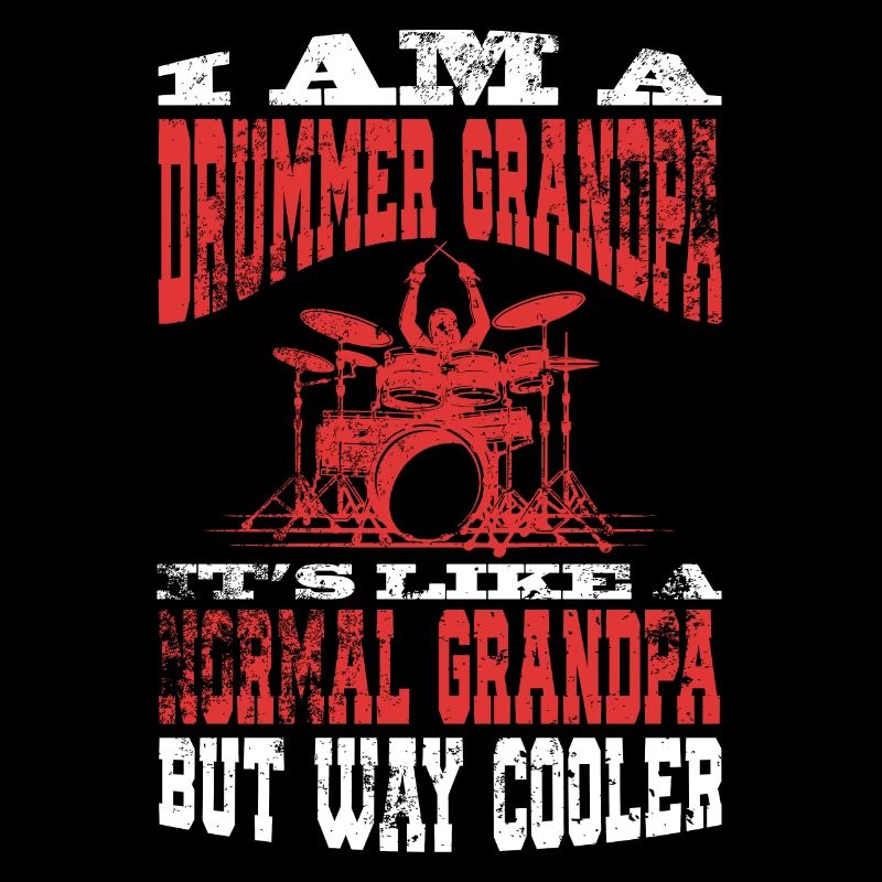 I Am A Drummer Papa Funny Gift for Dads et