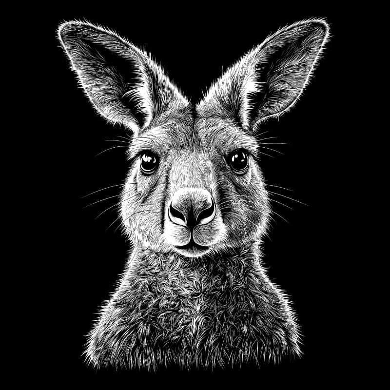 Kangaroo Portrait Australia Kangaroo Animals