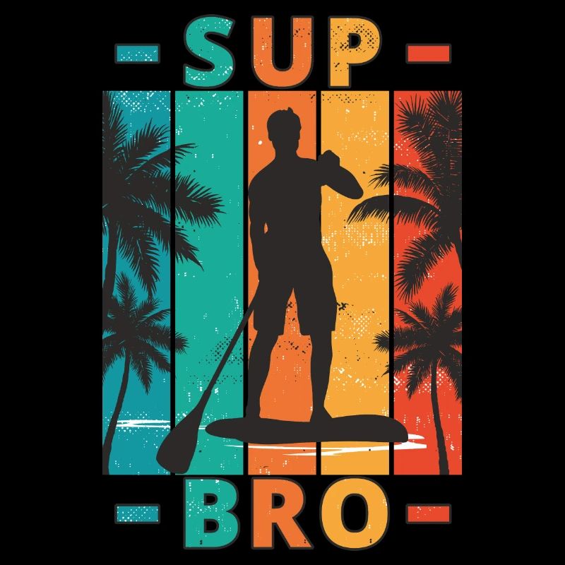 SUP Paddle Boarding Paddle Boarder SUP Bro Männer