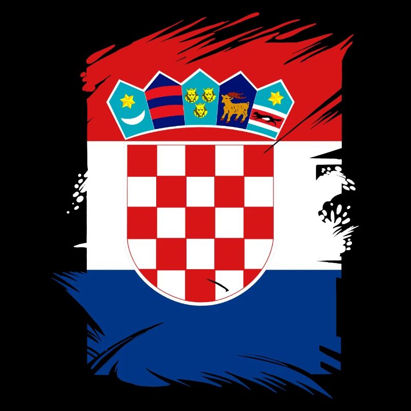 Drapeau de la Croatie Mer Adriatique Drapeau de Zagreb Drapeau croate