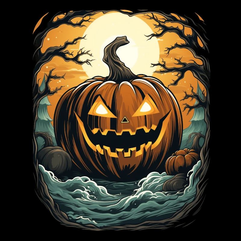 Halloween Emerging Hands Citrouille effrayante