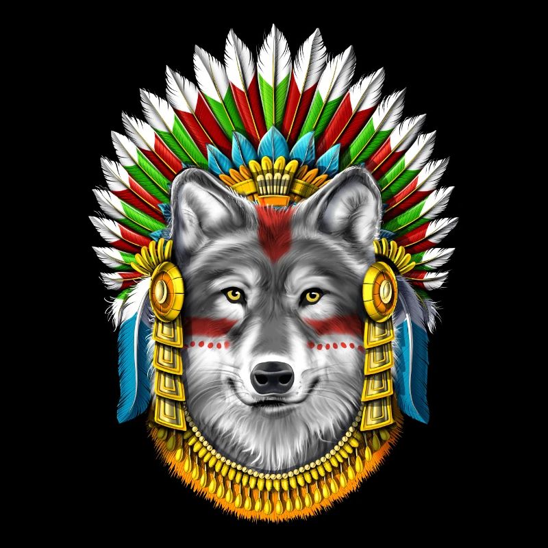 Wolf Aztec Warrior