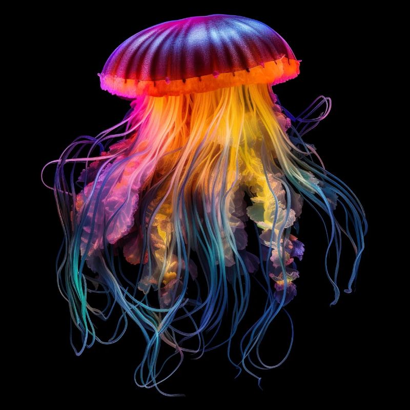 Neon jellyfish