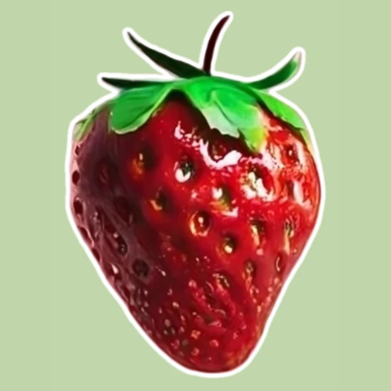 Hübsche rote Erdbeere
