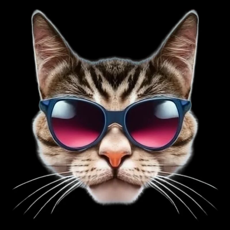 Klasse Katze mit Sonnenbrille