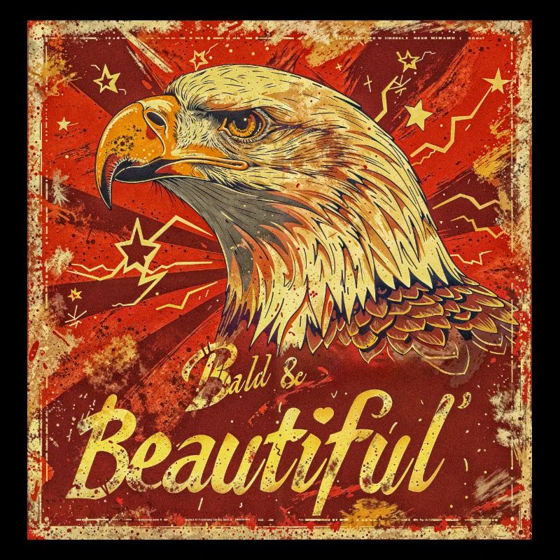 American Majestic Eagle: Bald and Mighty