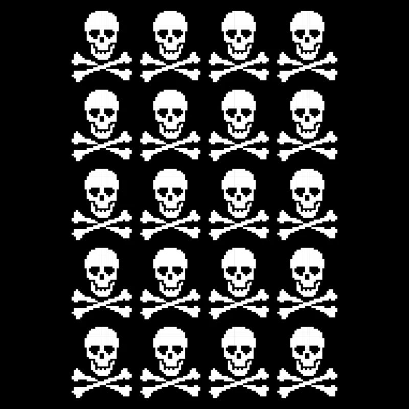 Skull & Crossbones Repeating Pattern