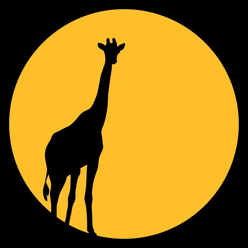Giraffe in the Moonlight