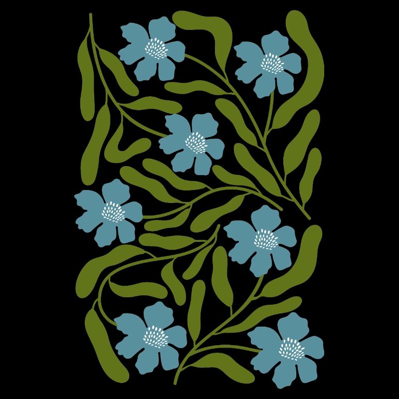 Fleurs bleues