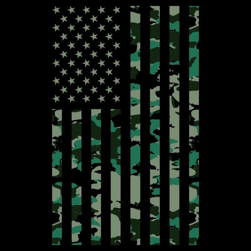 Camouflage drapeau américain