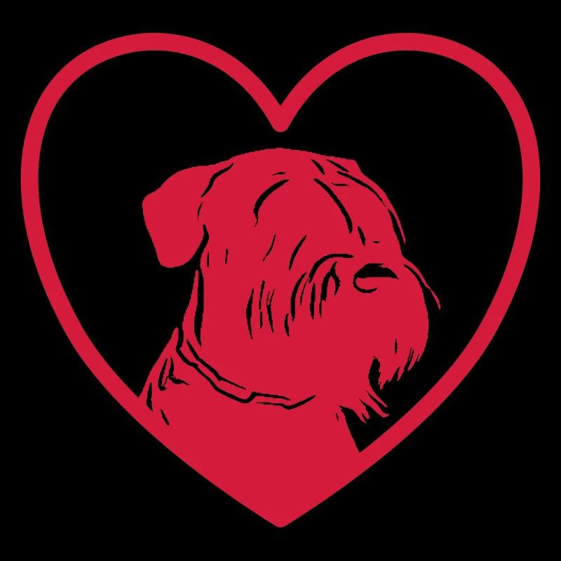 Amour de Schnauzer / cadeau de chien Schnauzer géant