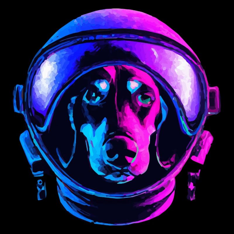 Dackel-Astronaut Hund Geschenk Wiener Dog