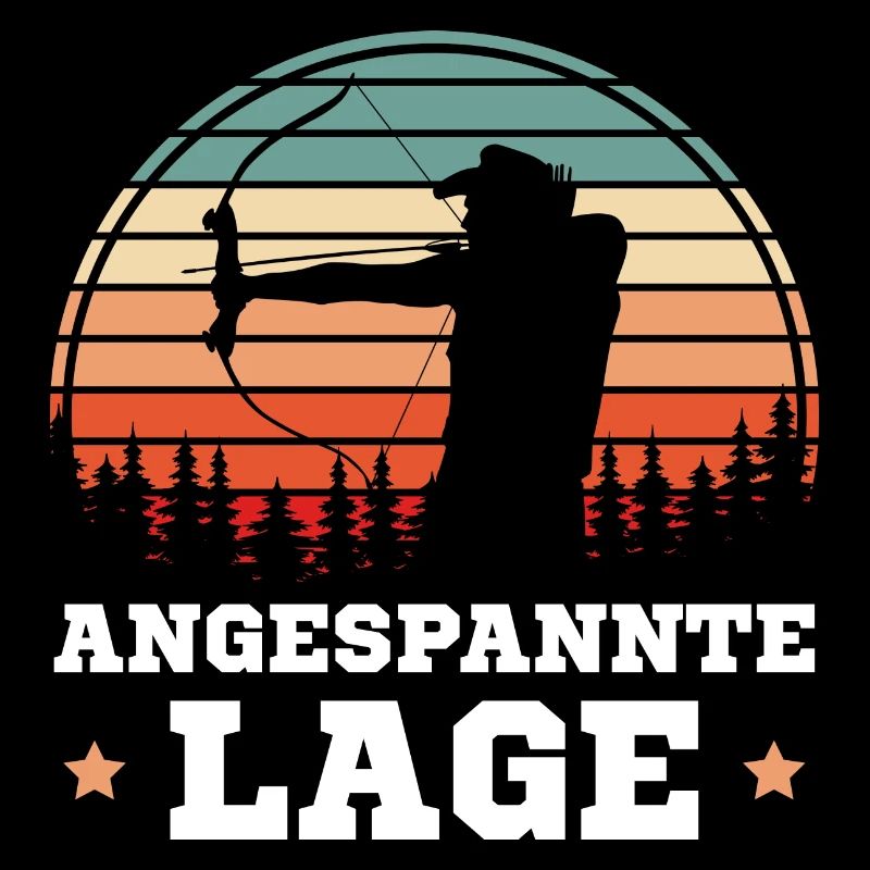 Bogenschießen Angespannte Lage Bogenschütze