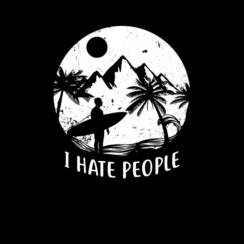 Jag hatar People Beach Beach Surf People Gift