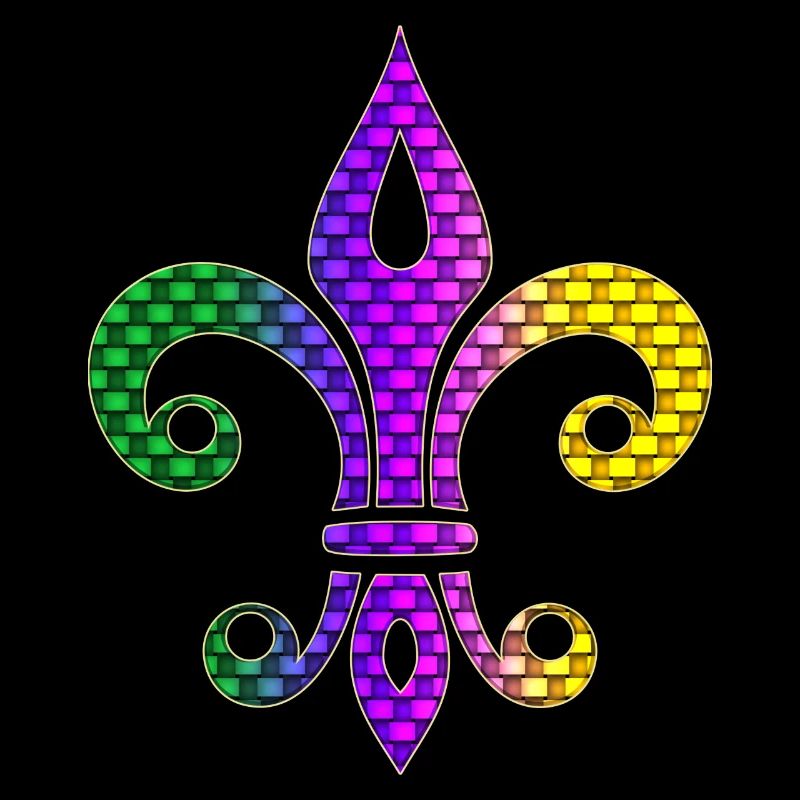 Carnaval de lys Fleur de Lys Mardi Gras
