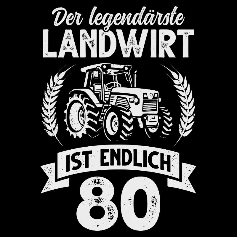 Landwirt 80. Geburtstag Traktor Bauer