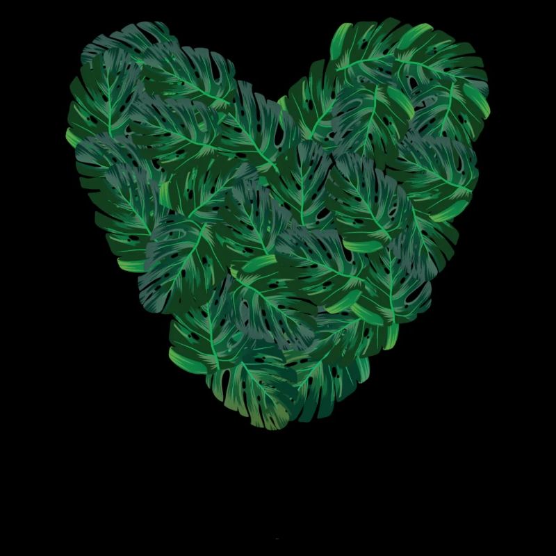 Leaf heart green