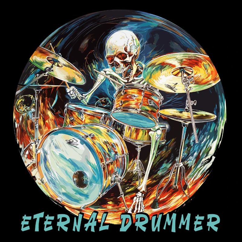 Batteur éternel Batteur Skeleton Hard Rock