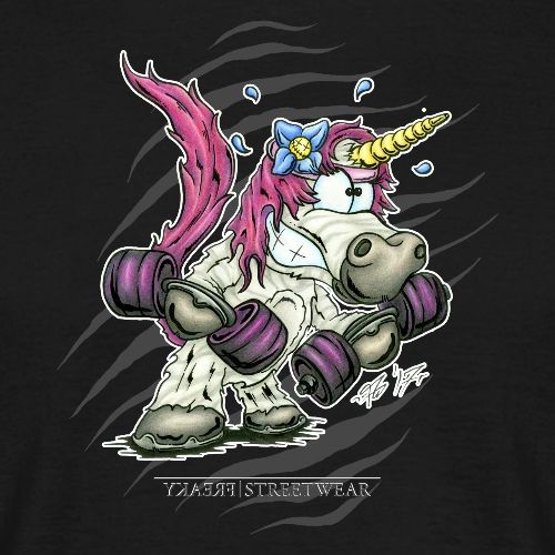 Train like a unicorn - Männer T-Shirt