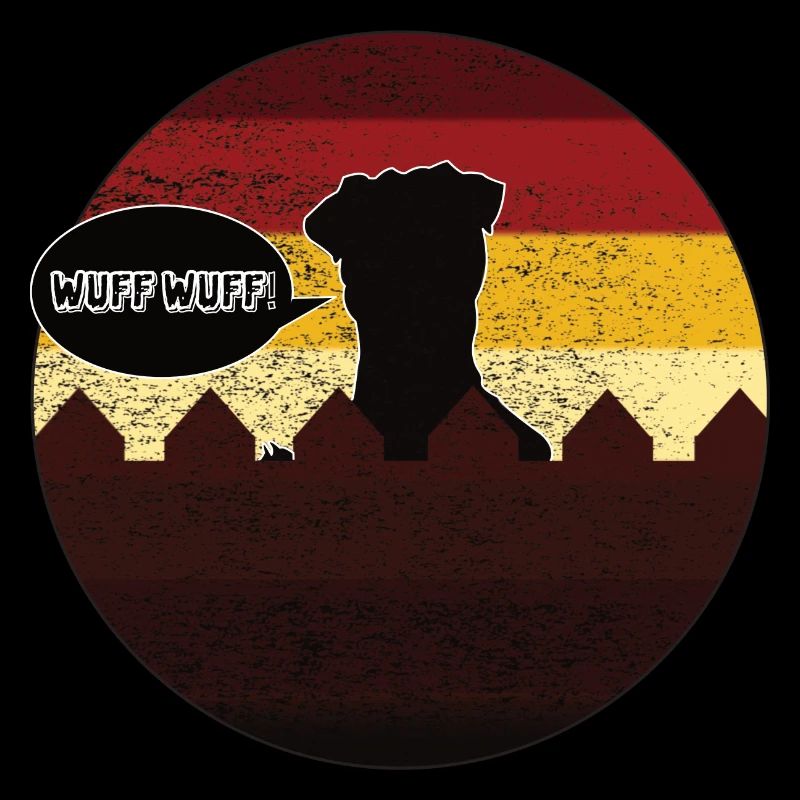 Retro Hunde-Design