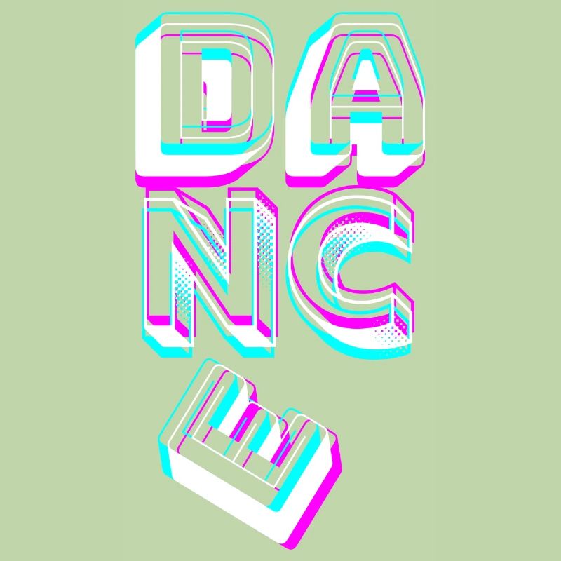 Dance lettering in neon. Dancing Dancer Dancer