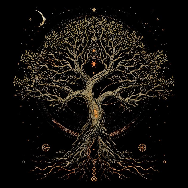 Yggdrasil the World Tree Asatru Germanic Nordsch