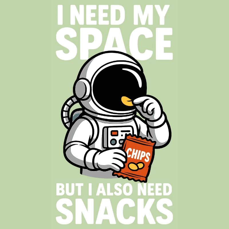Collations de l’espace - Astronaute avec des chips